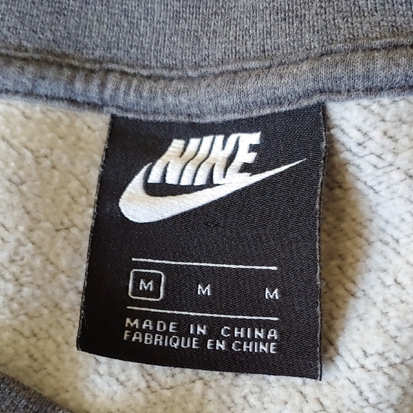 Nike Sportswear Women's Glam Dunk Fleece Crew Sweatshirt Grey BV4994-071 Size M - Picture 5 of 7